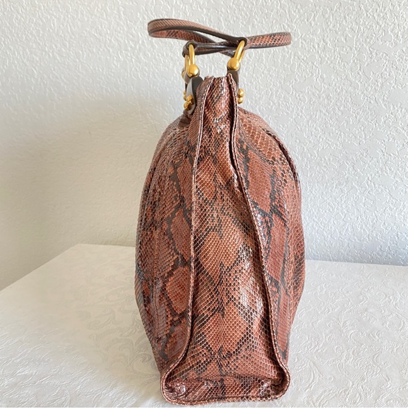Miu miu brown Python tote - Picture 5 of 14